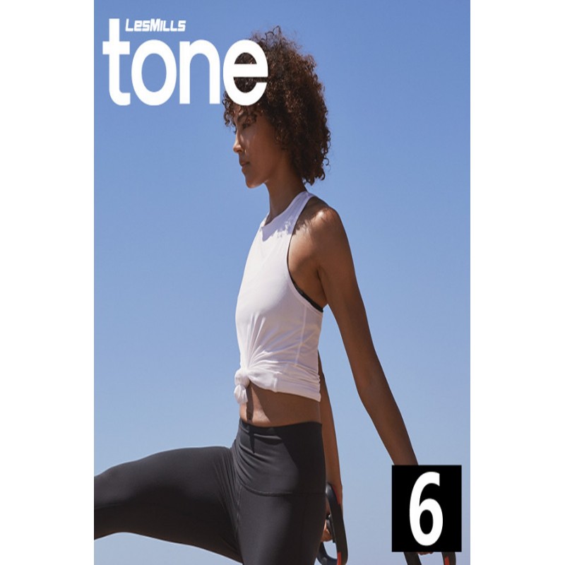 2019 Q2 LESMILLS TONE 06 DVD + CD + waveform graph